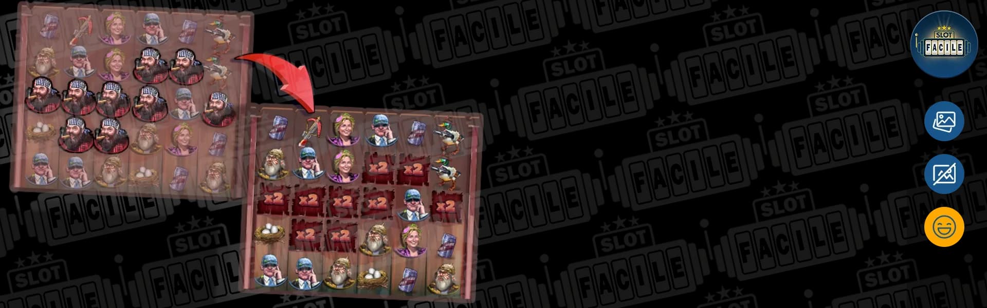Slotfacile_Duck Hunters_slot_banner_scatter wins.webp