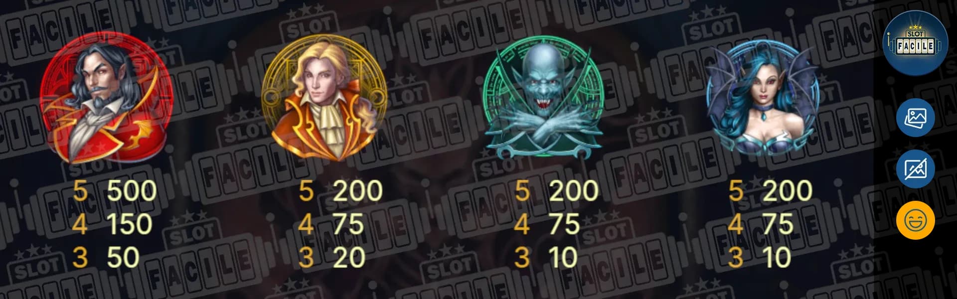 Blood of Suckers 2 slot machine gratis su slotfacile simboli payout.webp