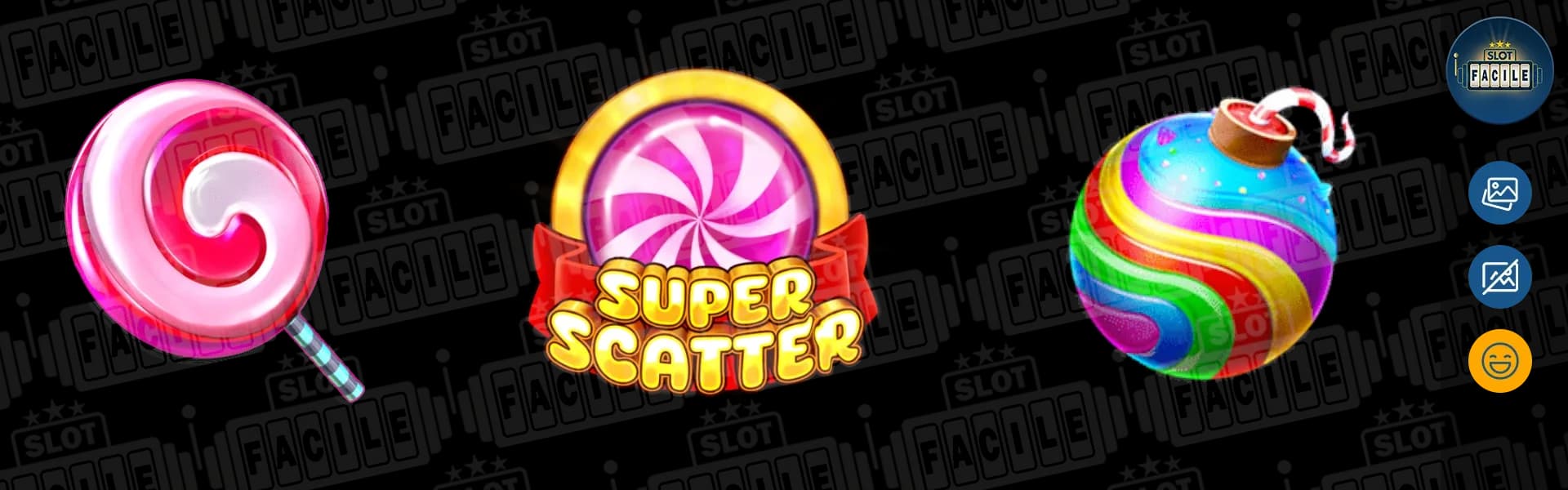 Sweet Bonanza Super Scatter banner slotfacile simboli speciali.webp